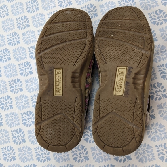 Sperry top Sider Shoe angelfish pink leopard boat shoe - Picture 9 of 10